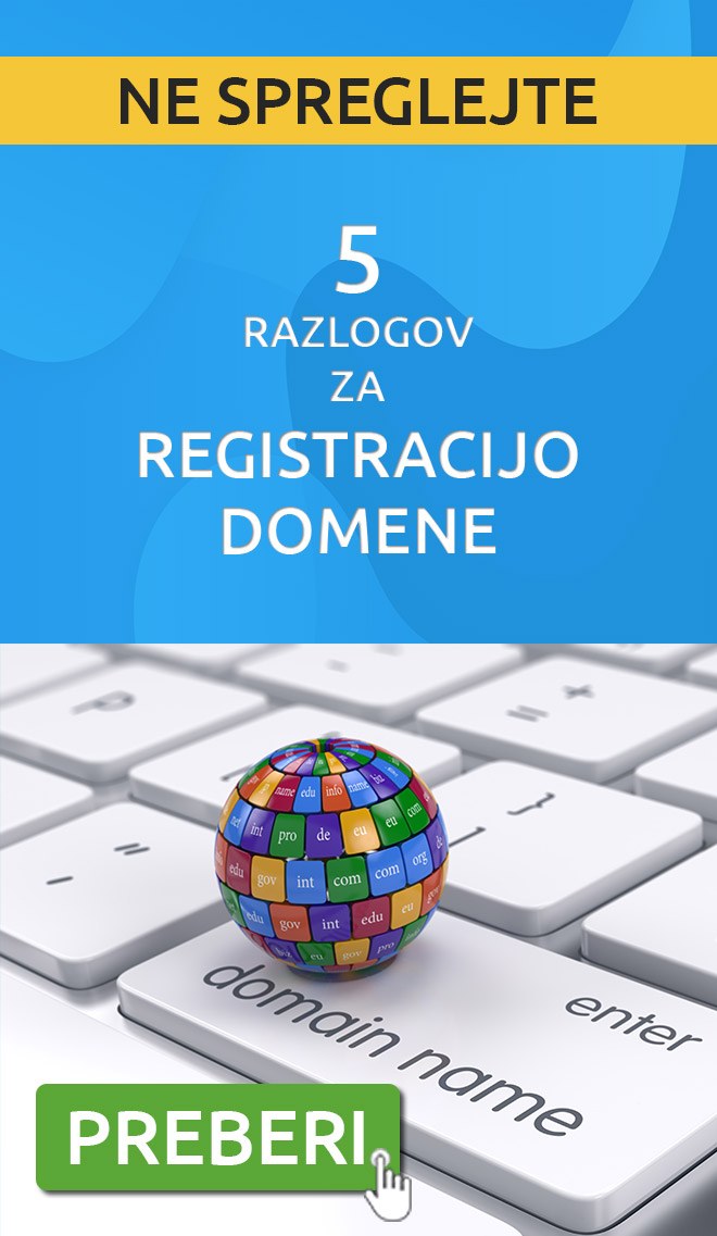 6 razlogov za registracijo domene